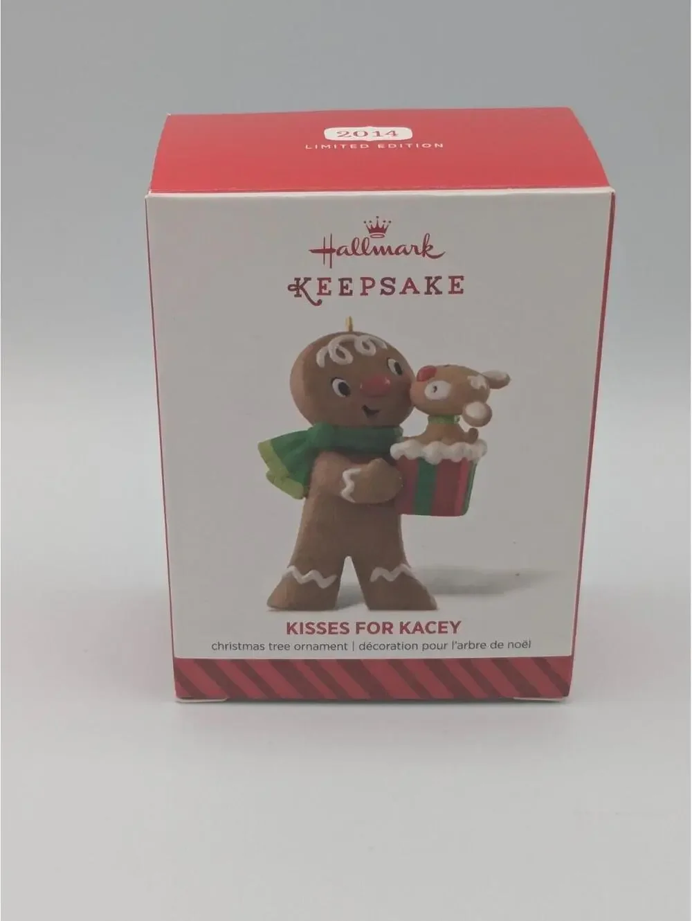 Hallmark Keepsake Kisses for Kacey 2014 Limited Edition Christmas Ornament